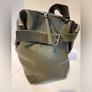 Stylish Olive Green Leather Bag
